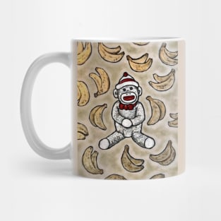 Sock Monkey and Bananas Mug